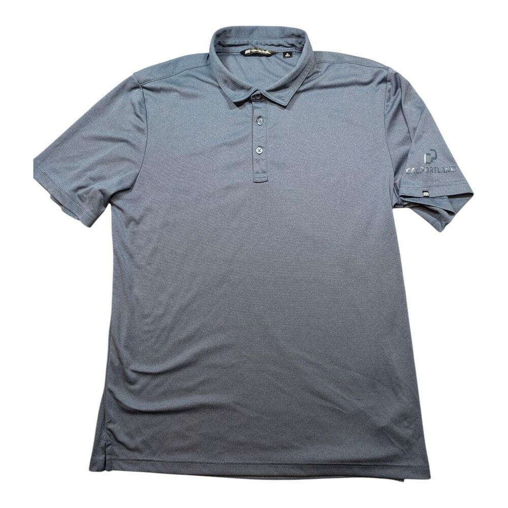 Travis Mathew Shirt Mens XL Short Sleeve Outdoors Summer Golf Polo Blue BRANDED